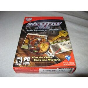 Mystery P.I.: The Lottery Ticket (PC, 2008) NEW CIB Complete Sealed Pop Cap